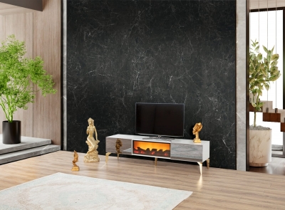 FLAMINGO ŞÖMİNELİ TV ÜNİTESİ (ELEKTRİKLİ)-2