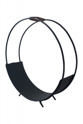 Şömine Metal Ahşap Kulplu Tasarım Odunluk-1