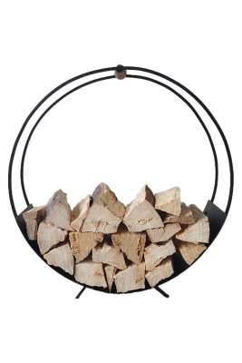 Şömine Metal Ahşap Kulplu Tasarım Odunluk-4