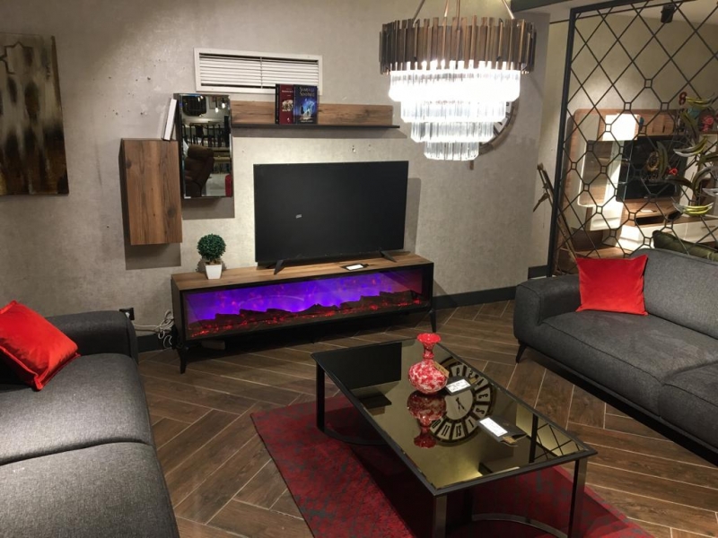 SWAN ŞÖMİNELİ TV ÜNİTESİ ( ELEKTRİKLİ )