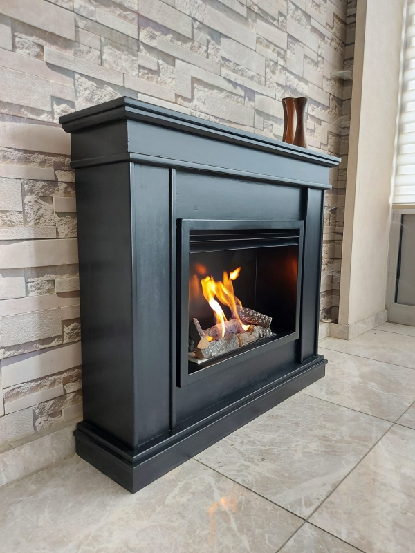 CLASSICAL BLACK BACASIZ ŞÖMİNE