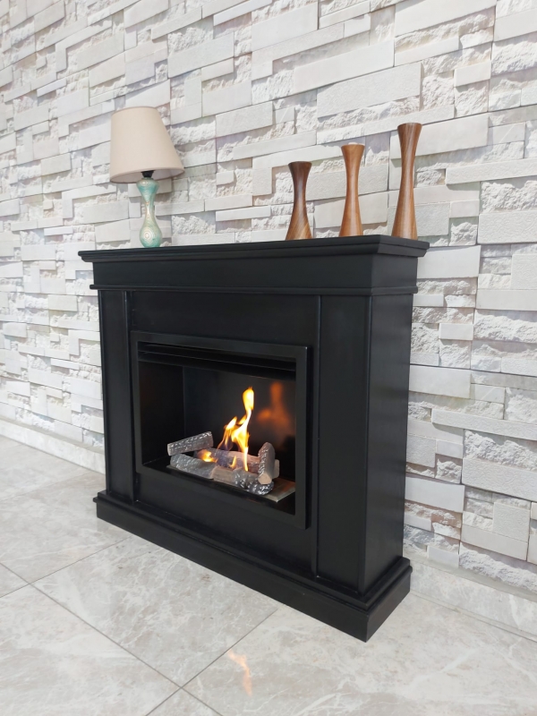 CLASSICAL BLACK BACASIZ ŞÖMİNE