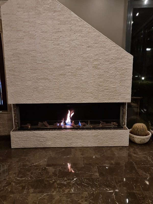 WALLFIRE 180 CAMLI BACASIZ ŞÖMİNE