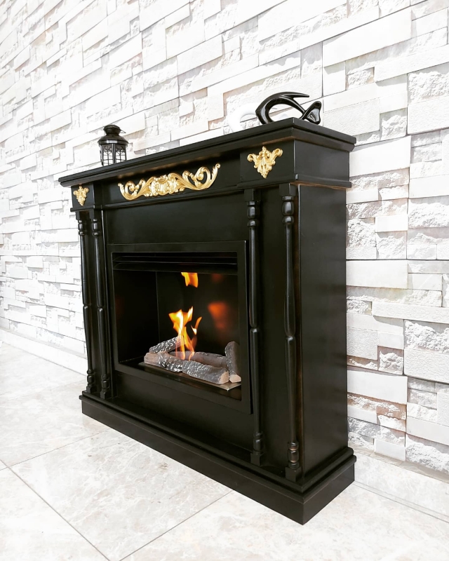 AVANGARDE BLACK BACASIZ ŞÖMİNE