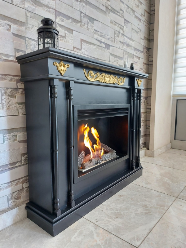 AVANGARDE BLACK BACASIZ ŞÖMİNE