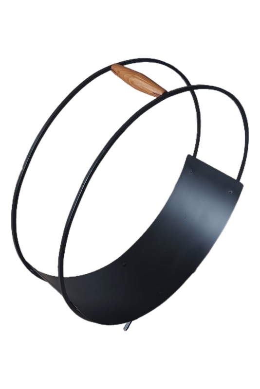 Şömine Metal Ahşap Kulplu Tasarım Odunluk