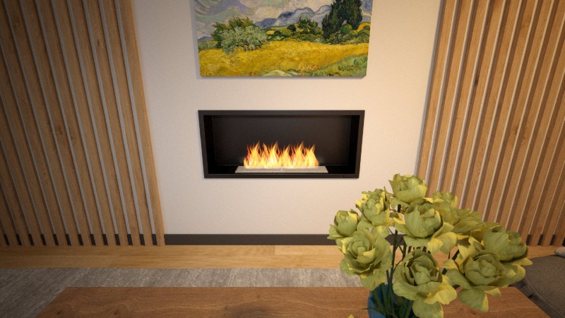 BLUEFLAME FLUSH 100 ANKASTRE BACASIZ ŞÖMİNE