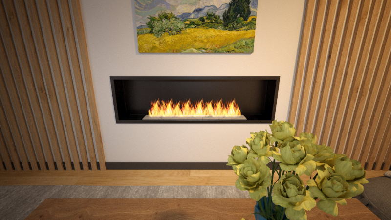 BLUEFLAME FLUSH 150 ANKASTRE BACASIZ ŞÖMİNE