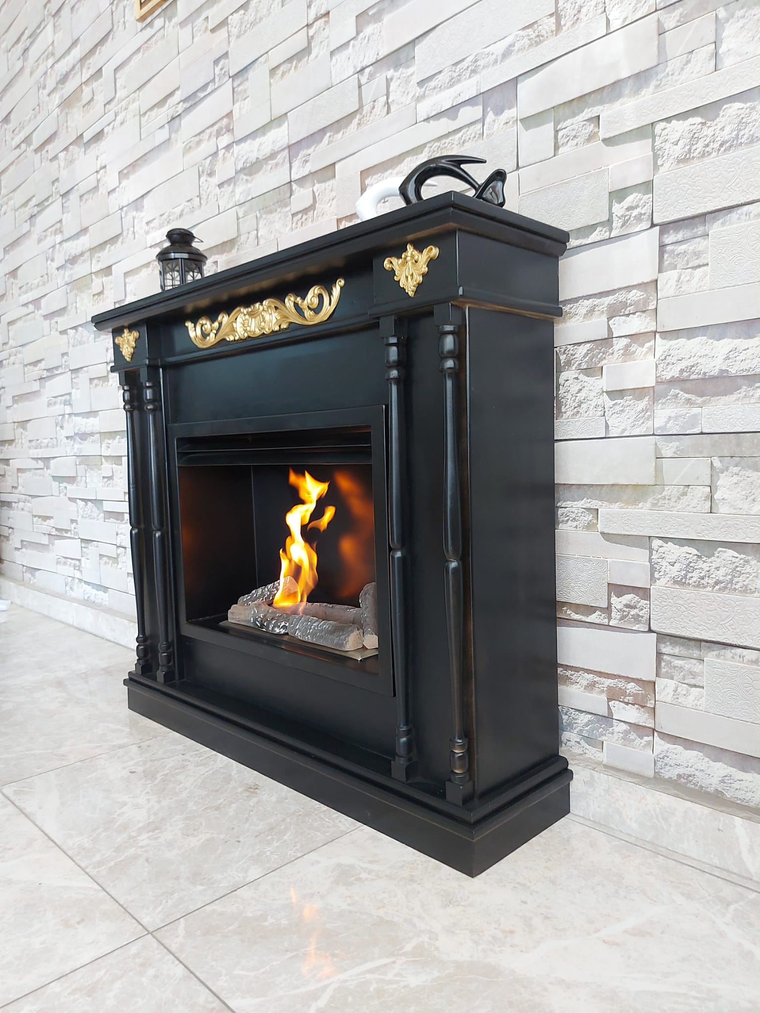 AVANGARDE BLACK BACASIZ ŞÖMİNE