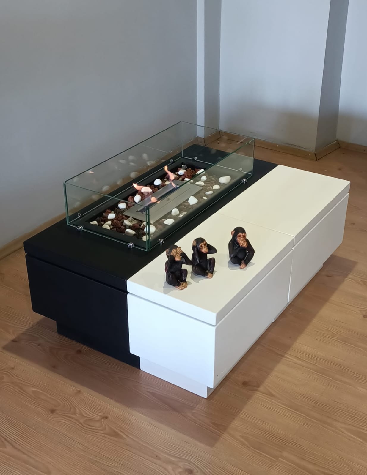 BLACK & WHITE BACASIZ ŞÖMİNE